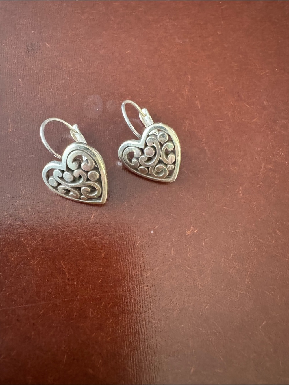 Brighton Contempo Heart Leverback Earrings